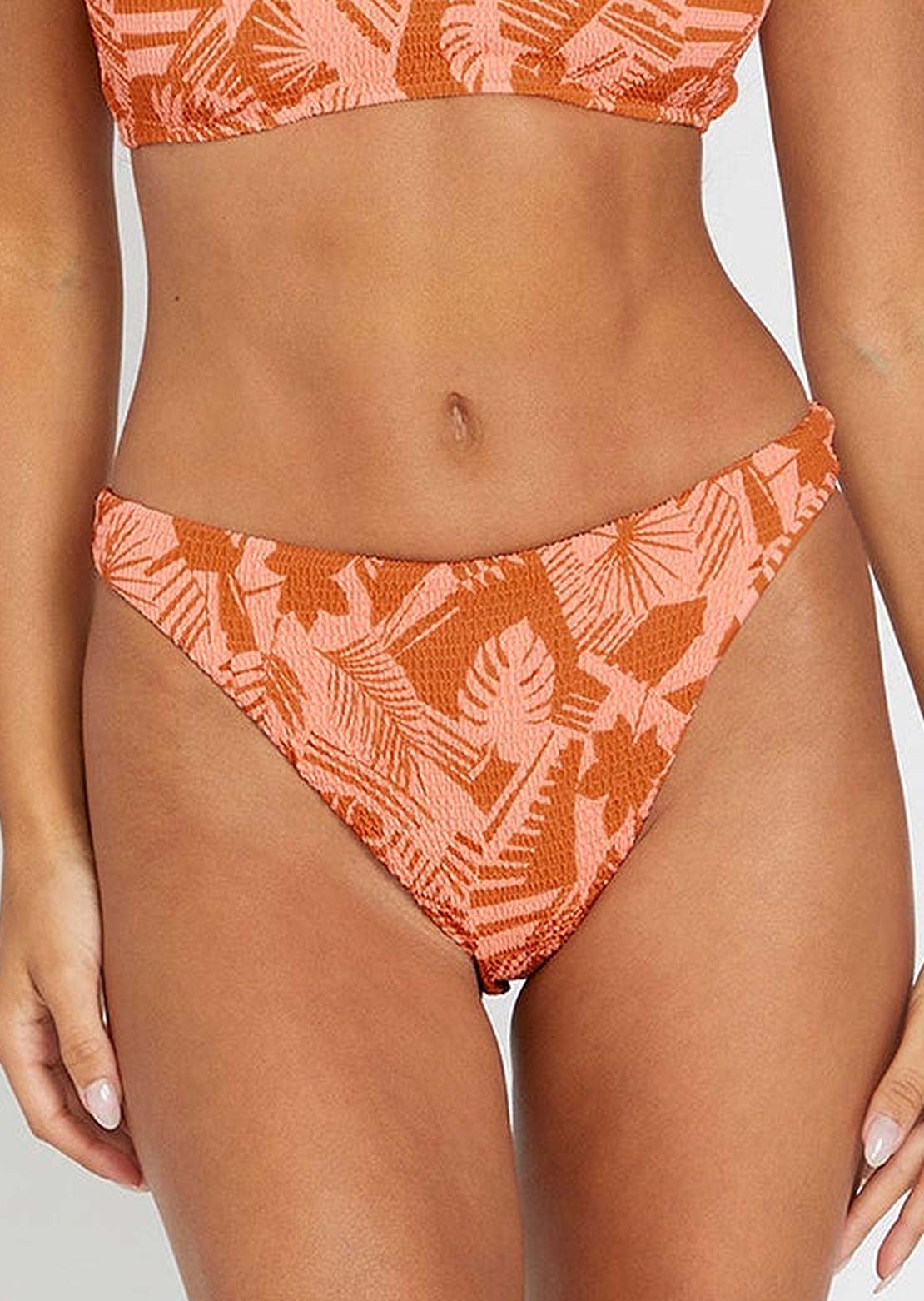 Volcom Women&#39;s Blocked Out Skimpy Bikini Bottom Reef Pink