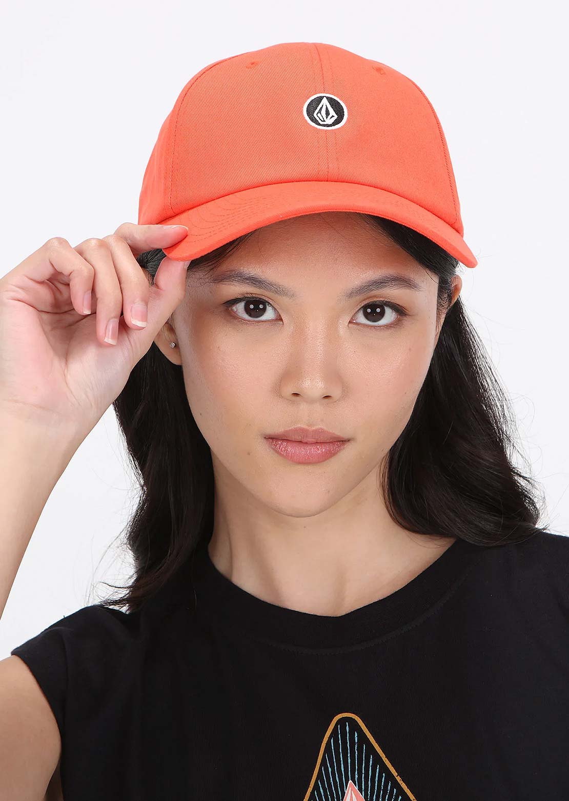 Volcom Women's Circle Stone Dad Cap Persimmon