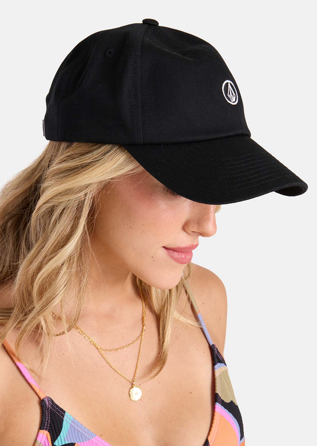 Volcom Women's Circle Stone Dad Headwear Cap Black
