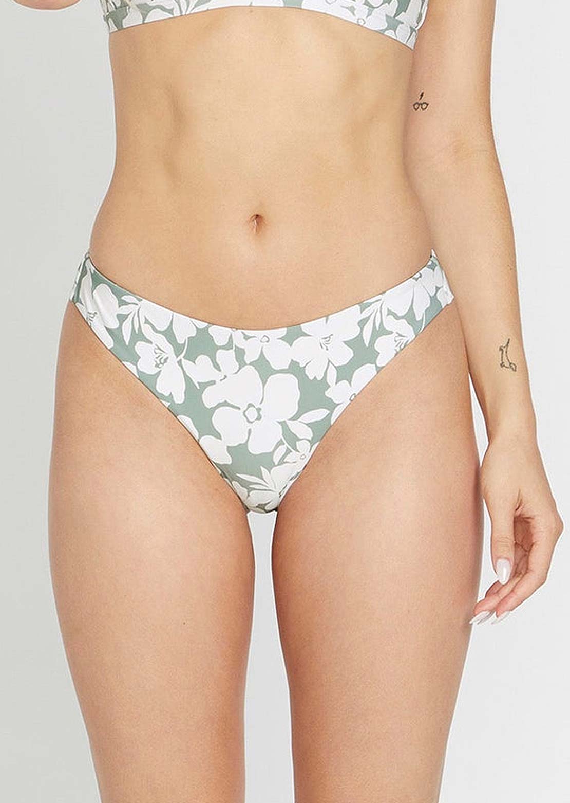 Volcom Women&#39;s Coco Cheekini Bikini Bottom Sea Glass