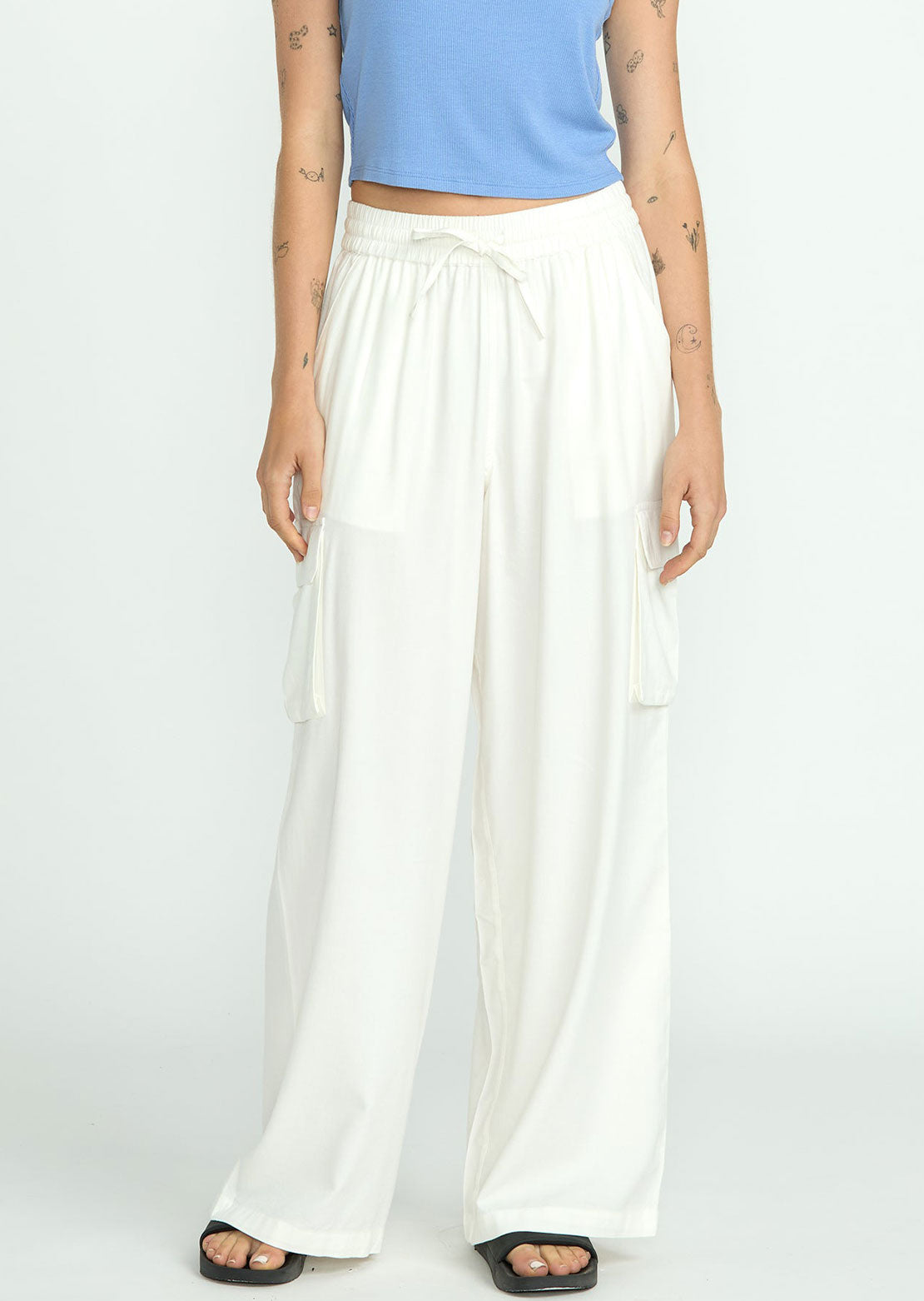 Volcom Women's Coco Ho Beach Pants Star White