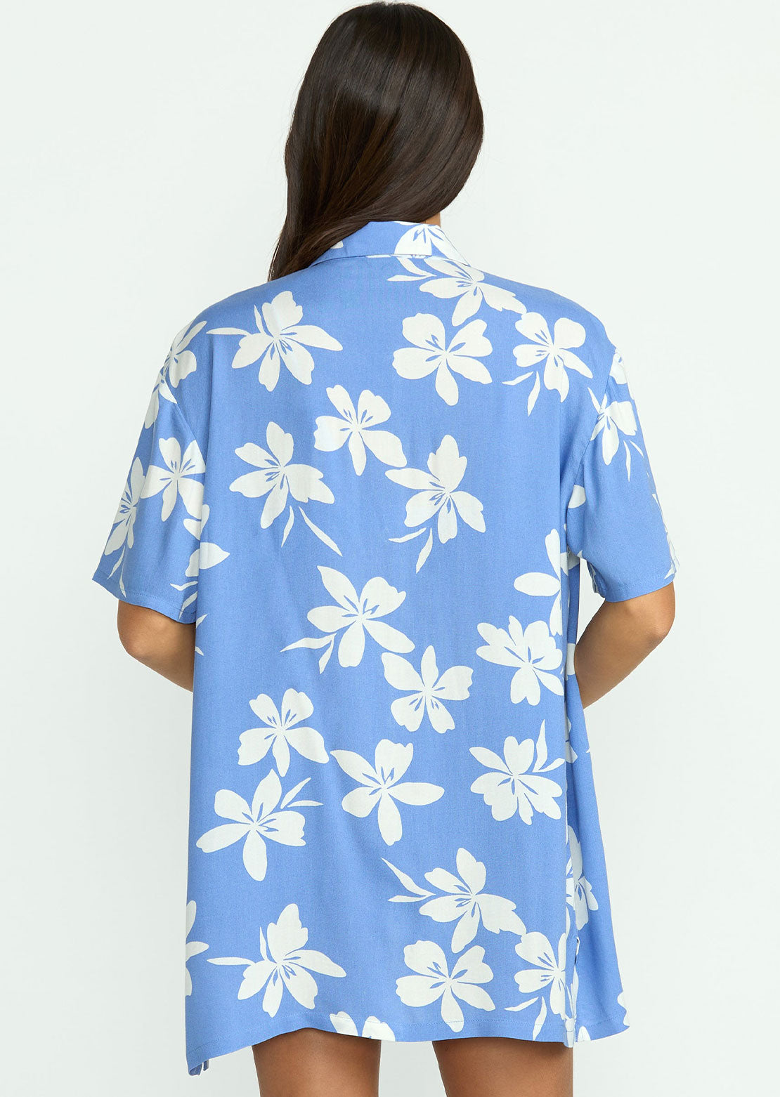 Volcom Women's Coco Ho Button Up Shirt Deep Water