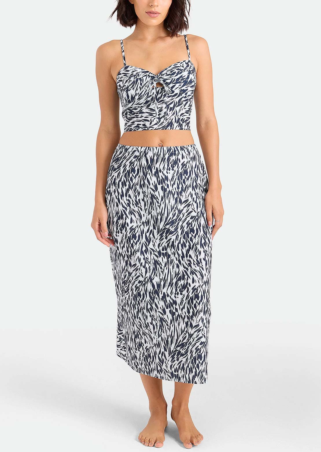 Volcom Women's Coco Ho Sandy Parts Skirt Blue Drift
