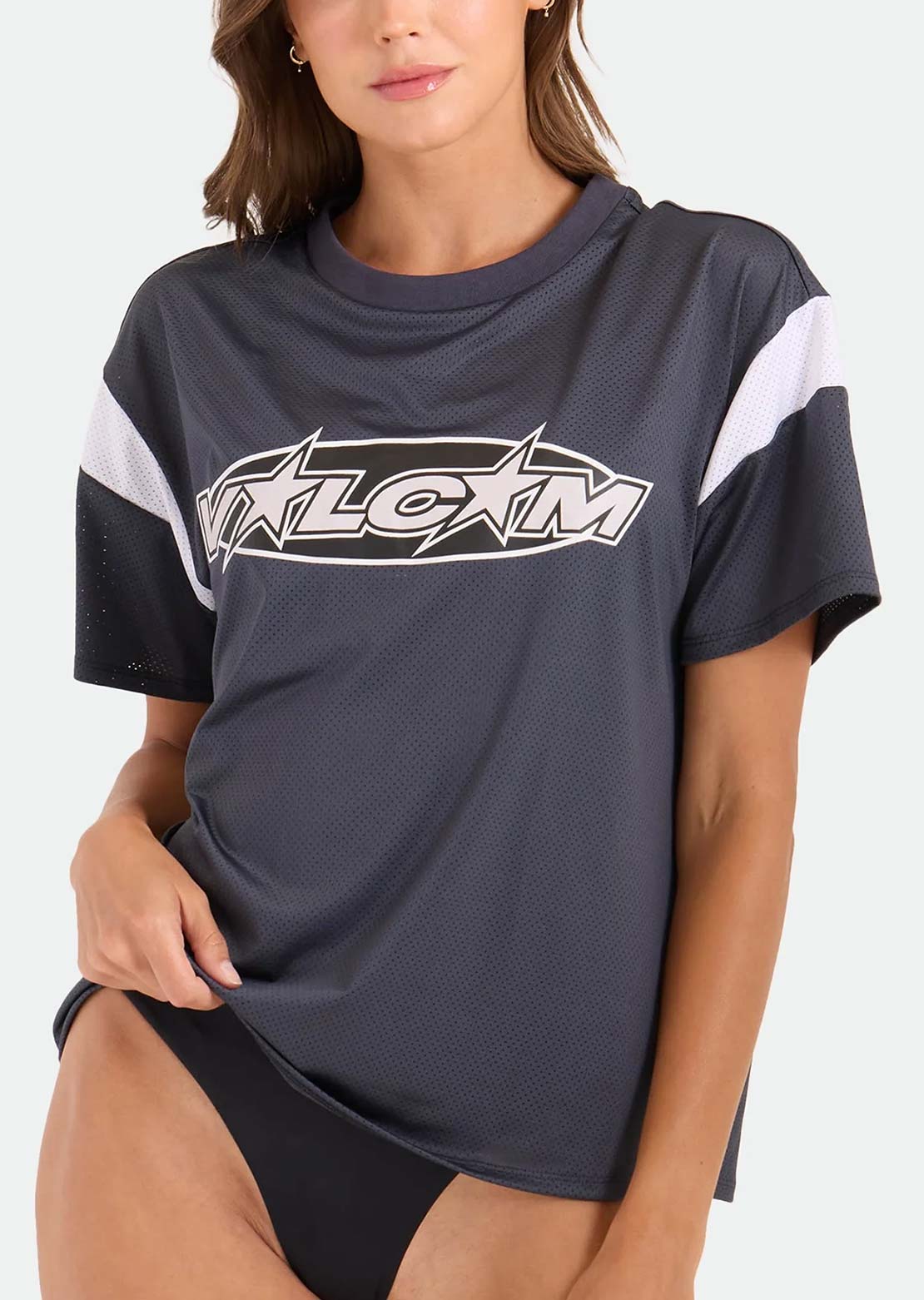 Volcom Women's Coco Ho Sports Jersey Vintage Black