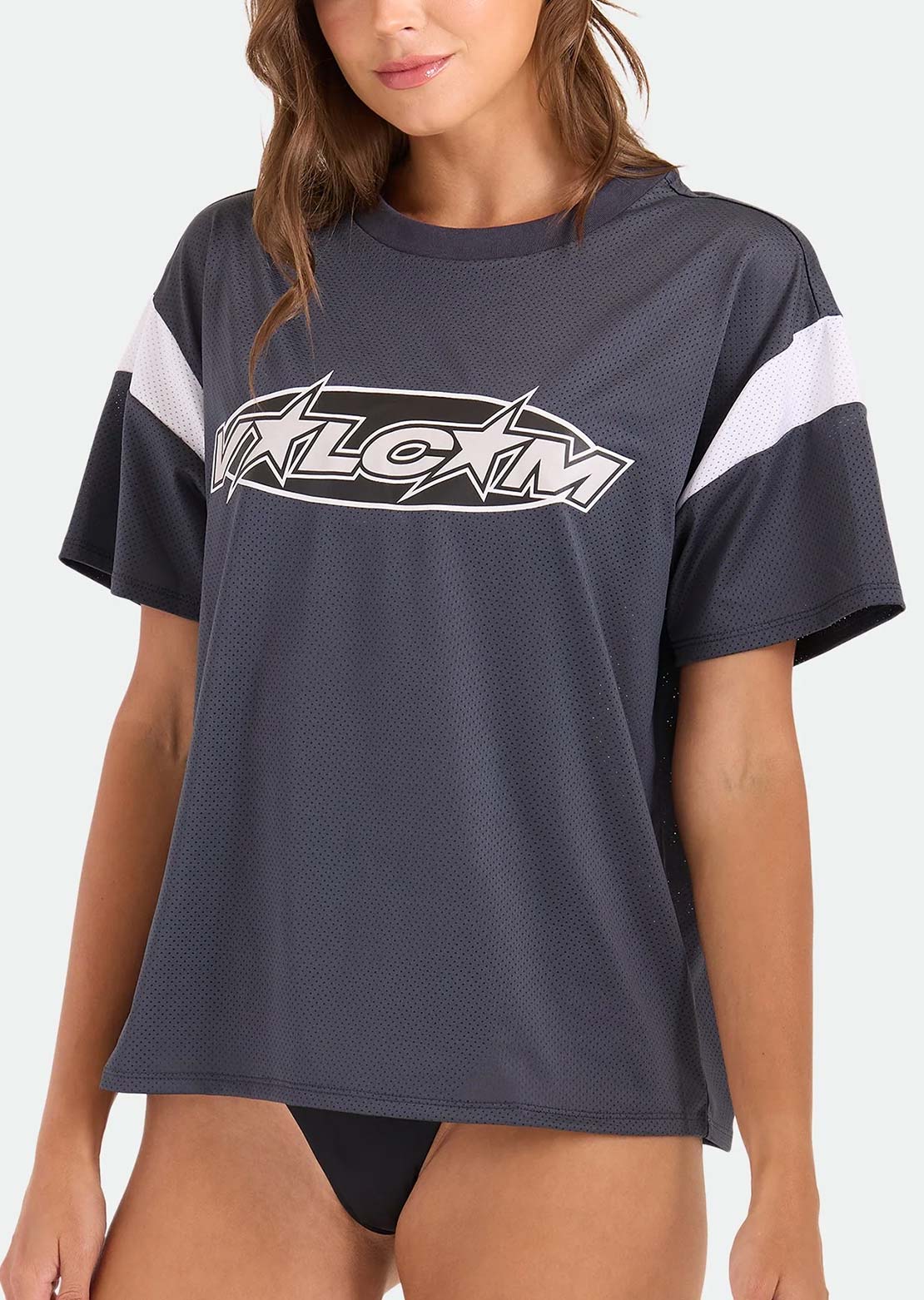 Volcom Women's Coco Ho Sports Jersey Vintage Black