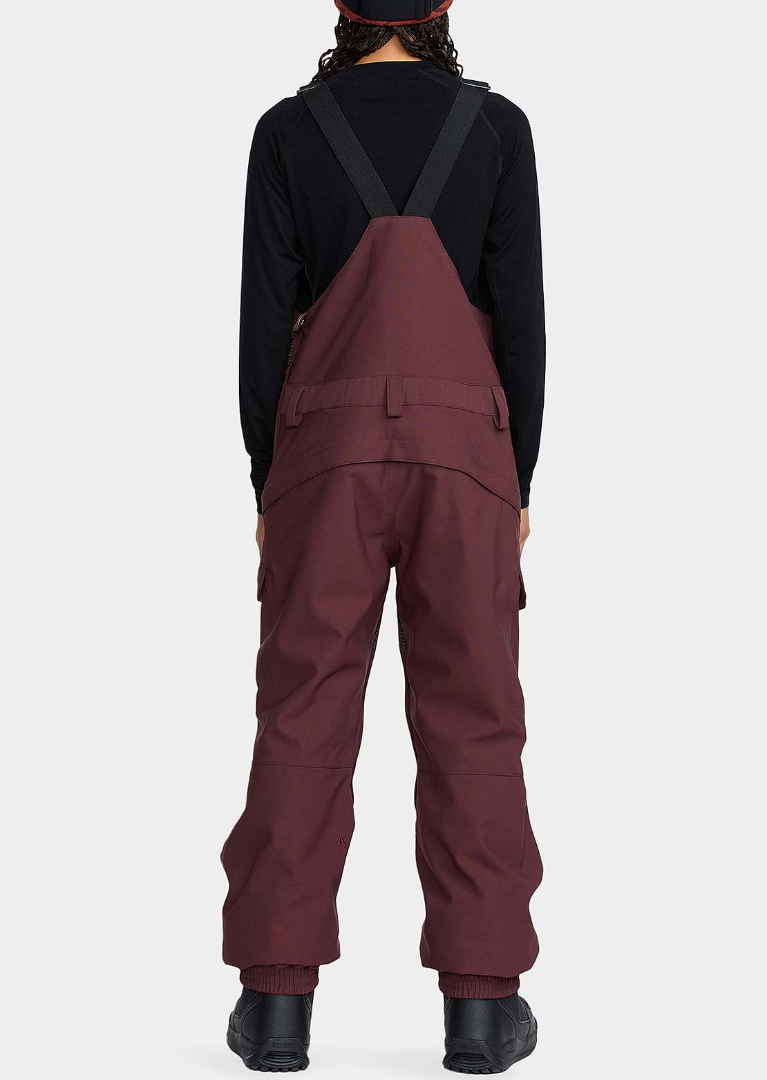 Volcom Women's Creston 3D Stretch Bib Overall Pants Oxblood