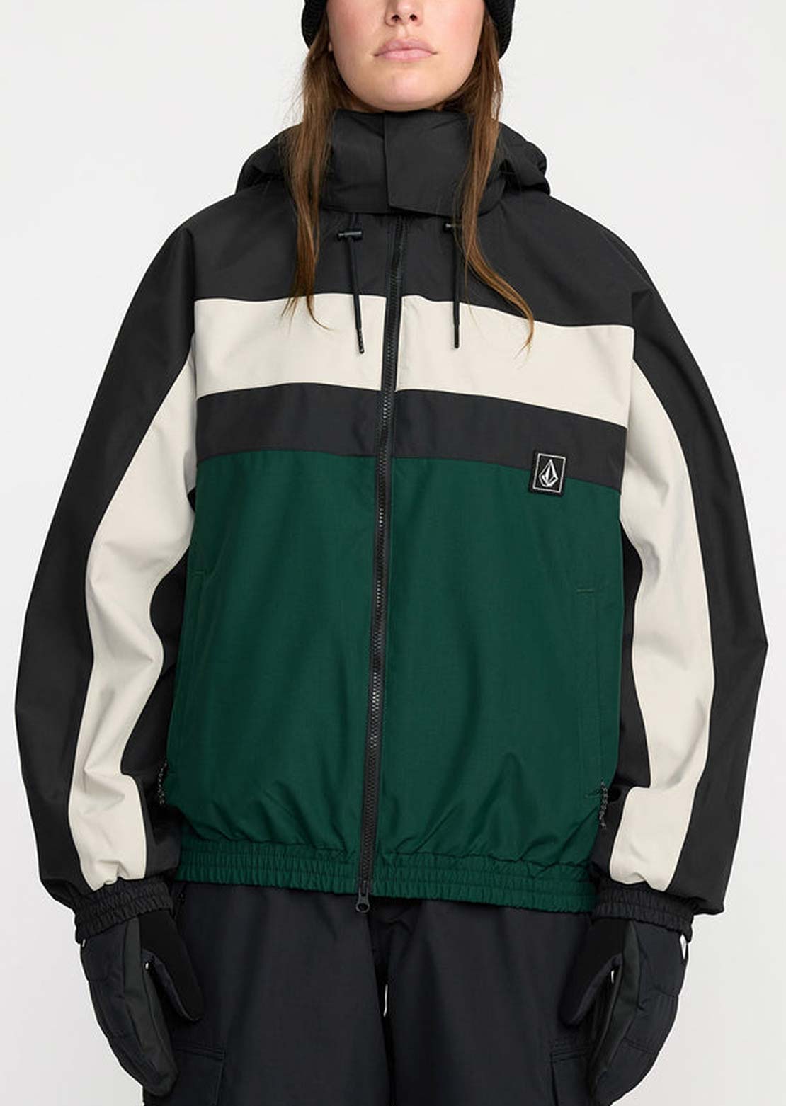 Volcom Women's DLM Jacket Black Green