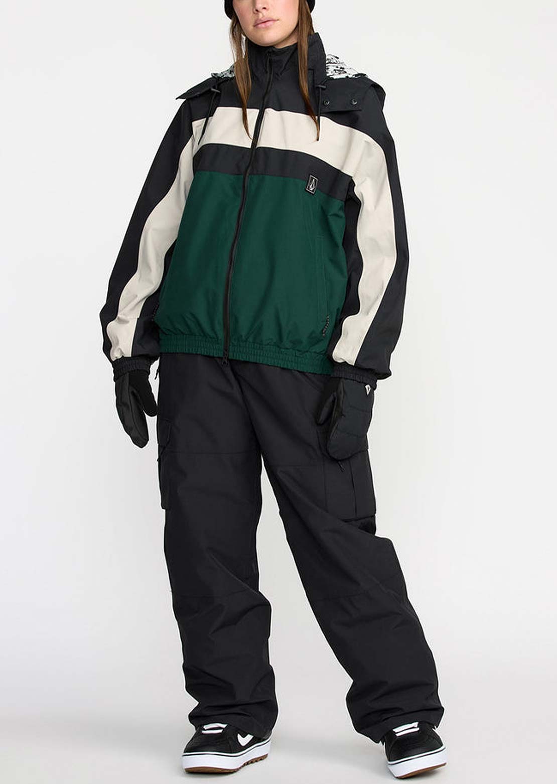 Volcom Women's DLM Jacket Black Green