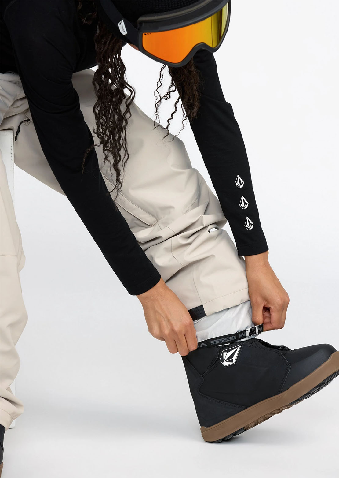 Volcom Women's DLM Pants Stone
