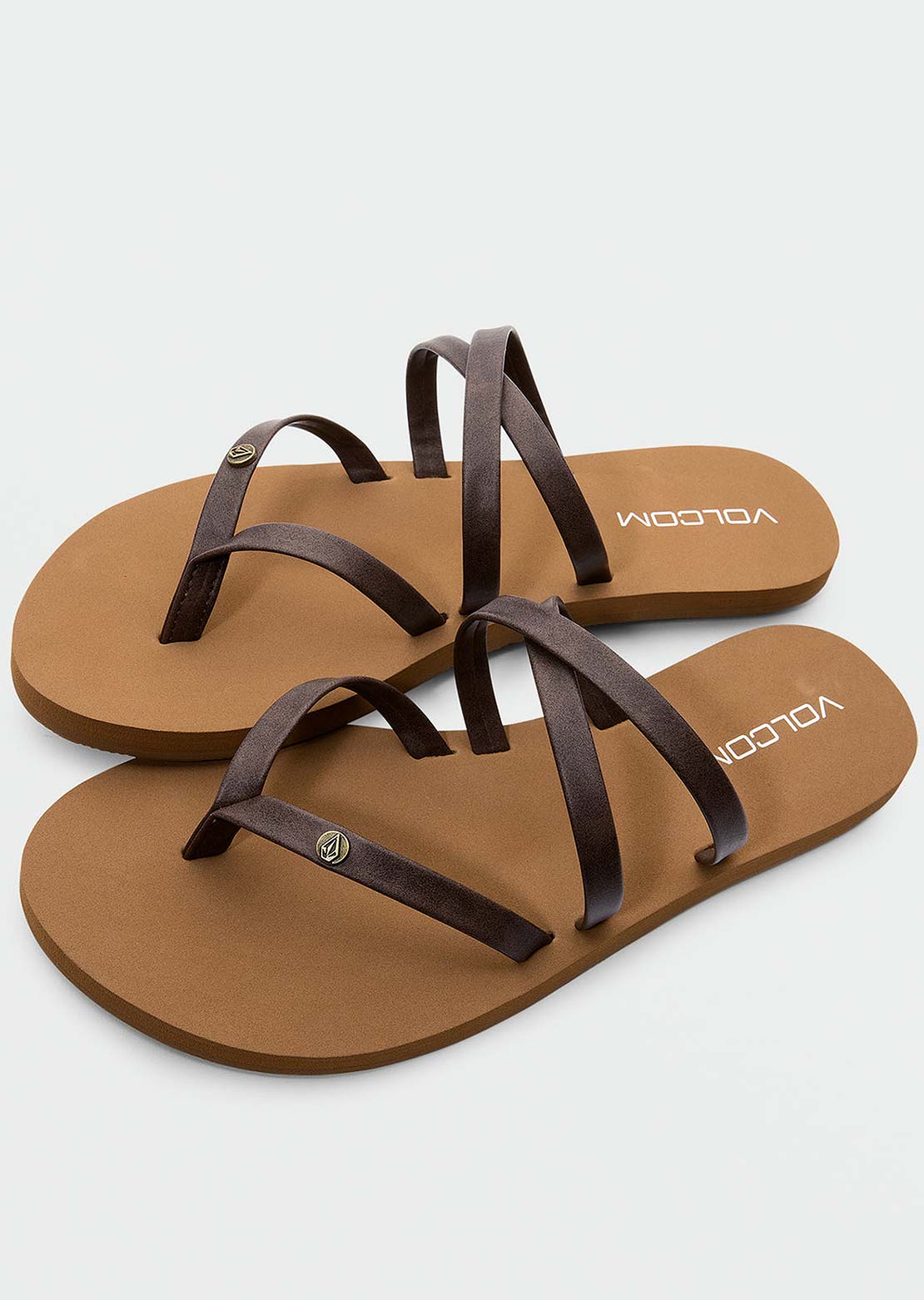 Volcom Women's Easy Breezy II Sandals Brown