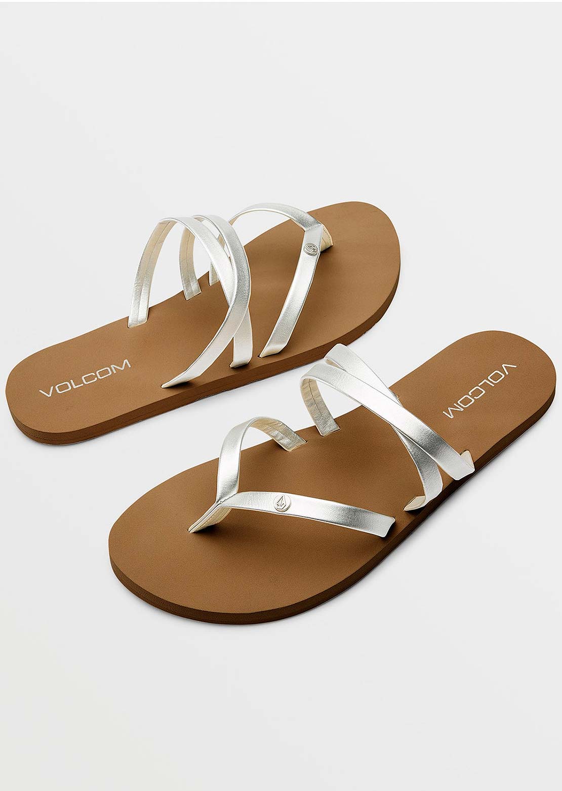 Volcom Women's Easy Breezy II Sandals Silver