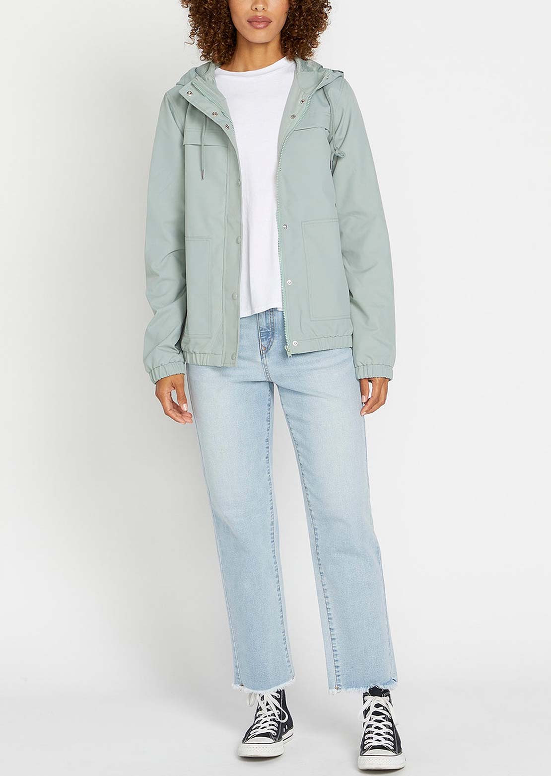Volcom Women&#39;s Enemy Stone Jacket Sea Glass