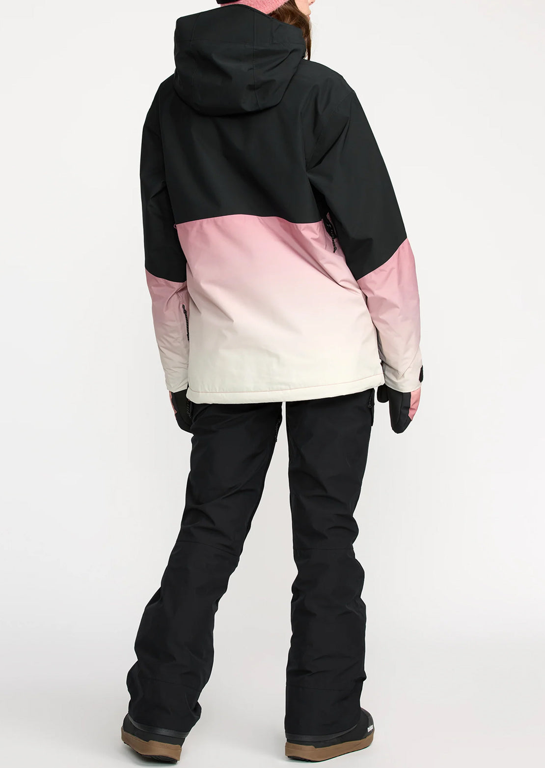 Volcom Women's Fern Insulated Gore Pullover Jacket Mesa Rose