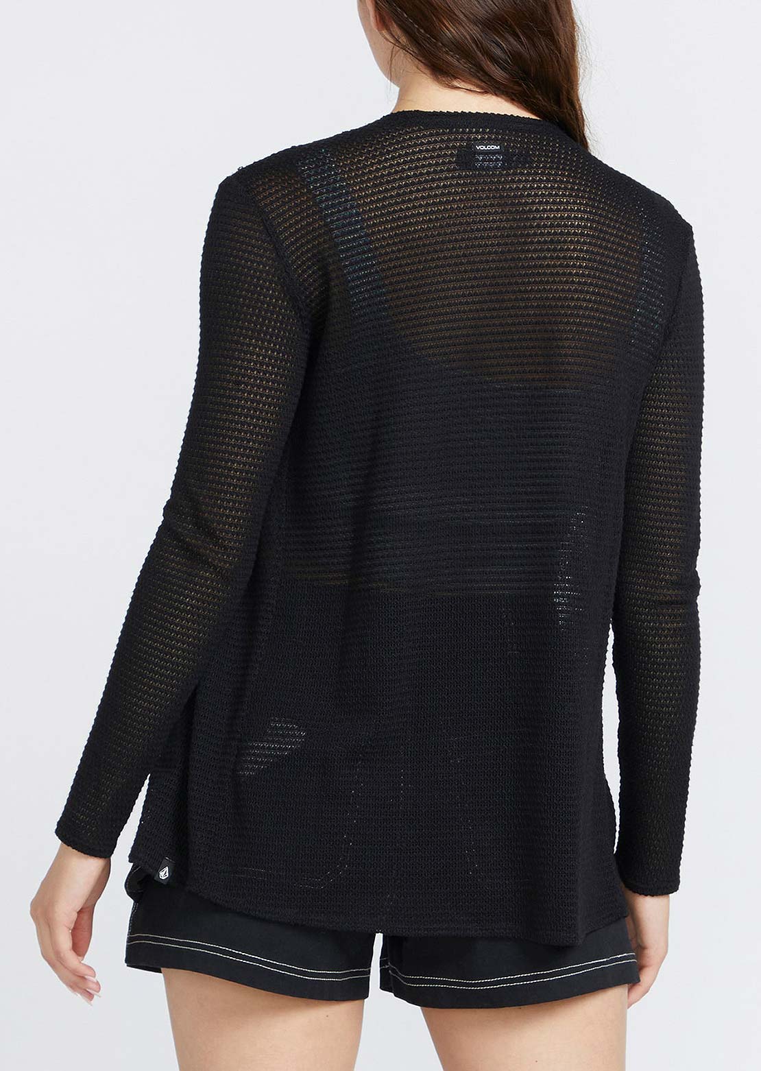 Volcom Women's Go Go Wrap Cardigan Black