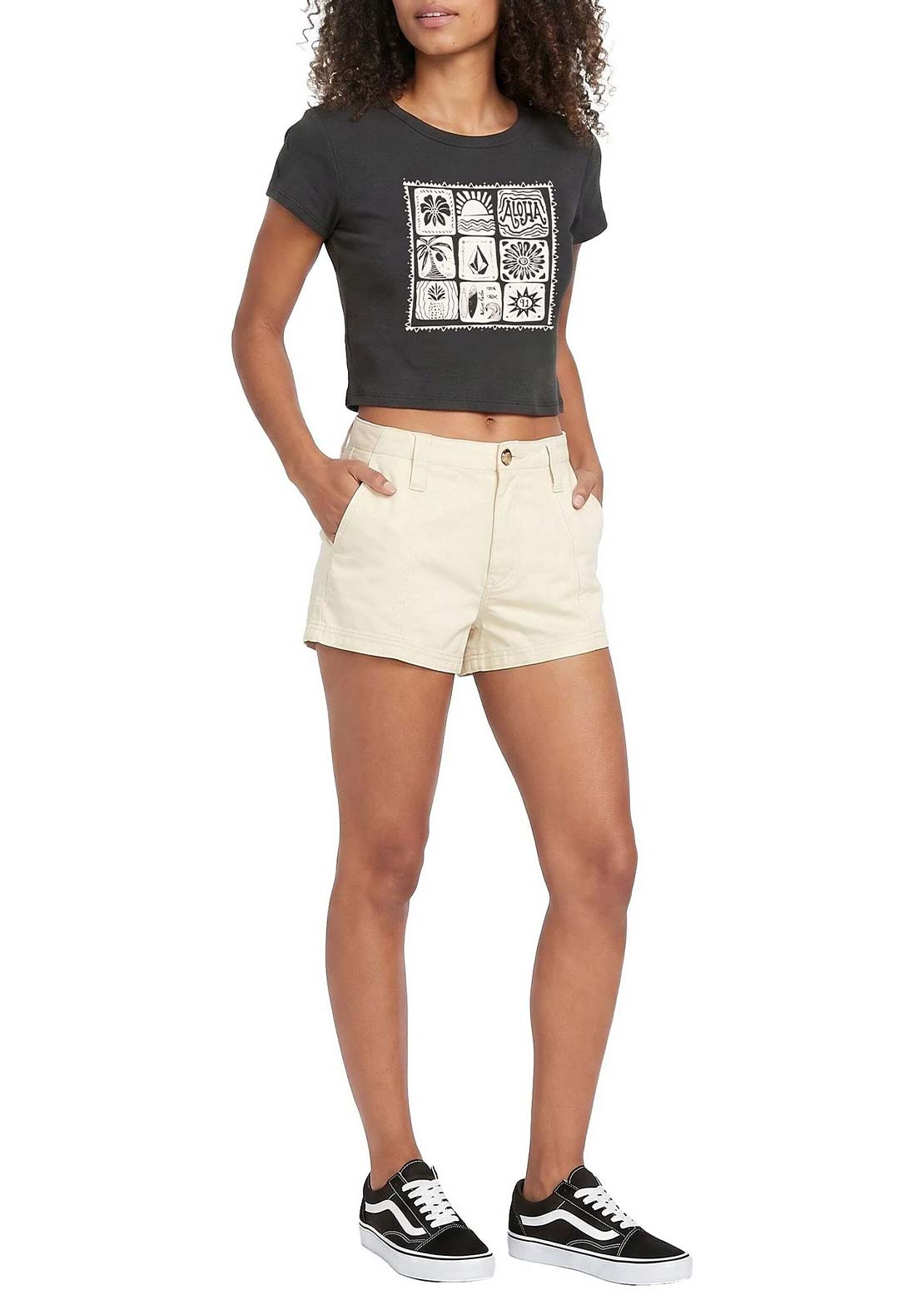 Volcom Women's Mahalo Code 1991 Mid T-Shirt
