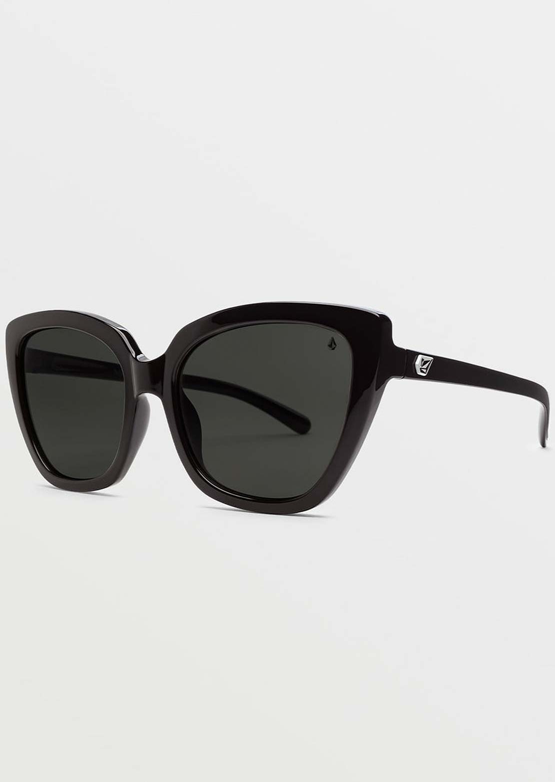 Volcom Women&#39;s Milli Sunglasses Gloss Black/Gray Polar