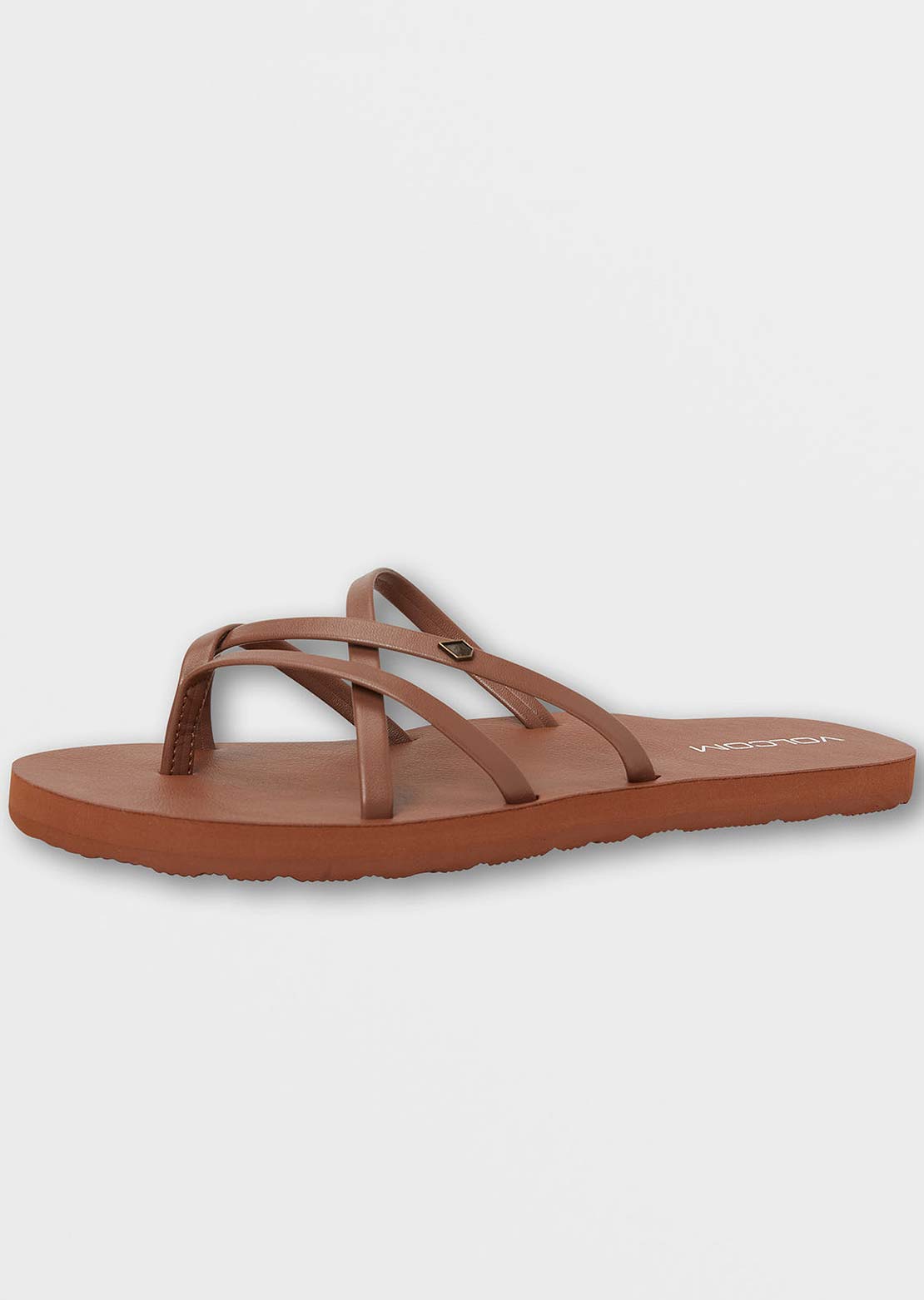 Volcom Women's New School II Sandals Cognac