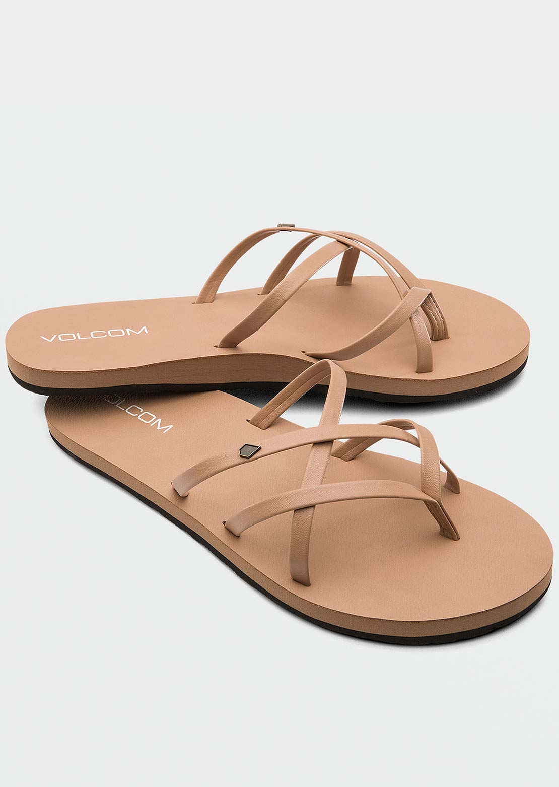 Volcom Women's New School II Sandals Natural