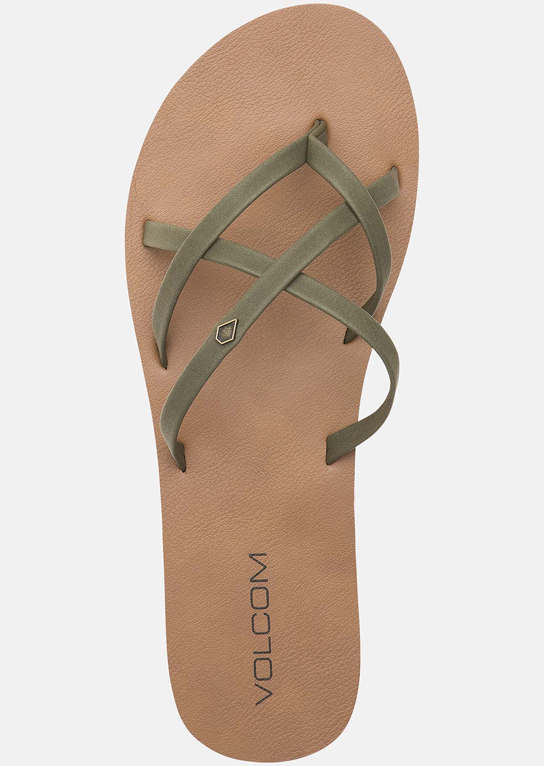 Volcom Women's New School II Sandals Olive