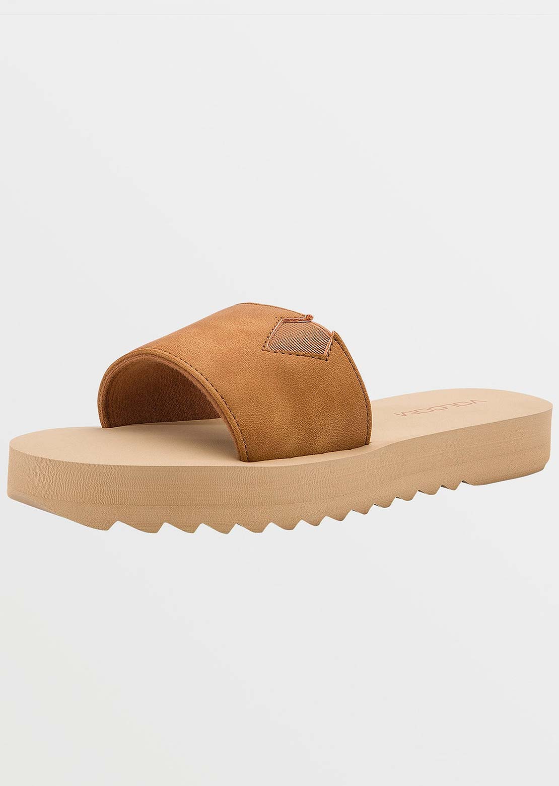 Volcom Women&#39;s Not So Simple Slides Tan