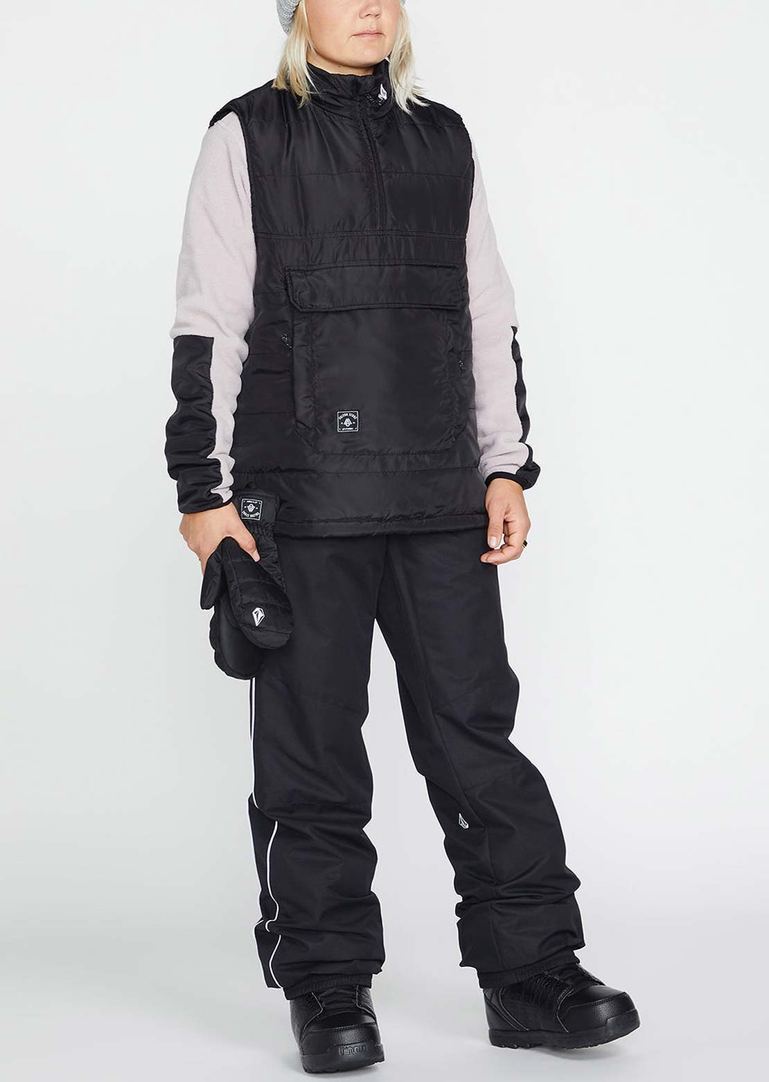 Volcom Women&#39;s Packable Puff Vest Black