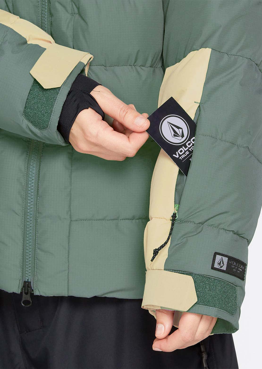 Volcom Women's Puffleup Jacket Lichen Green