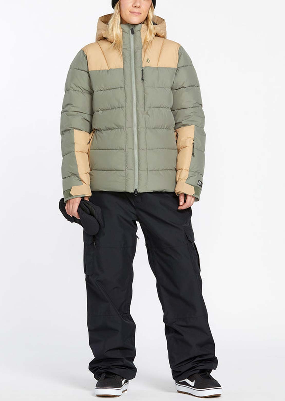 Volcom Women's Puffleup Jacket Lichen Green