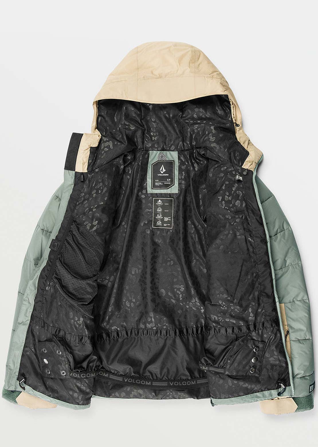 Volcom Women's Puffleup Jacket Lichen Green
