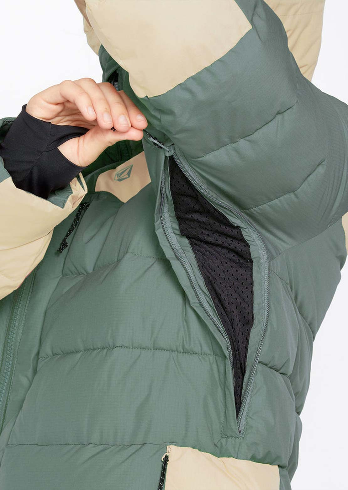 Volcom Women's Puffleup Jacket Lichen Green