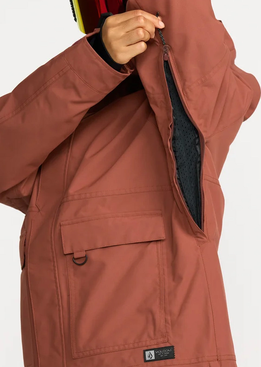Volcom Women's QC Cruiser Insulated Parka Jacket Henna