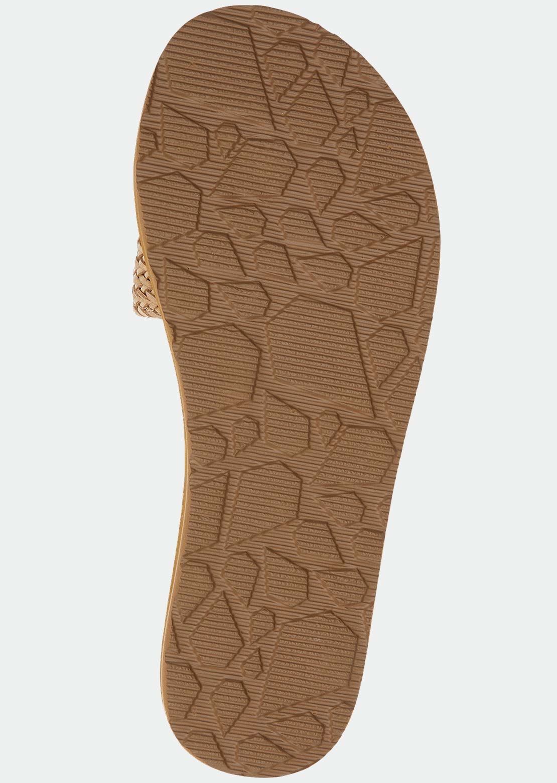 Volcom Women's Simple Braid Slides Cognac