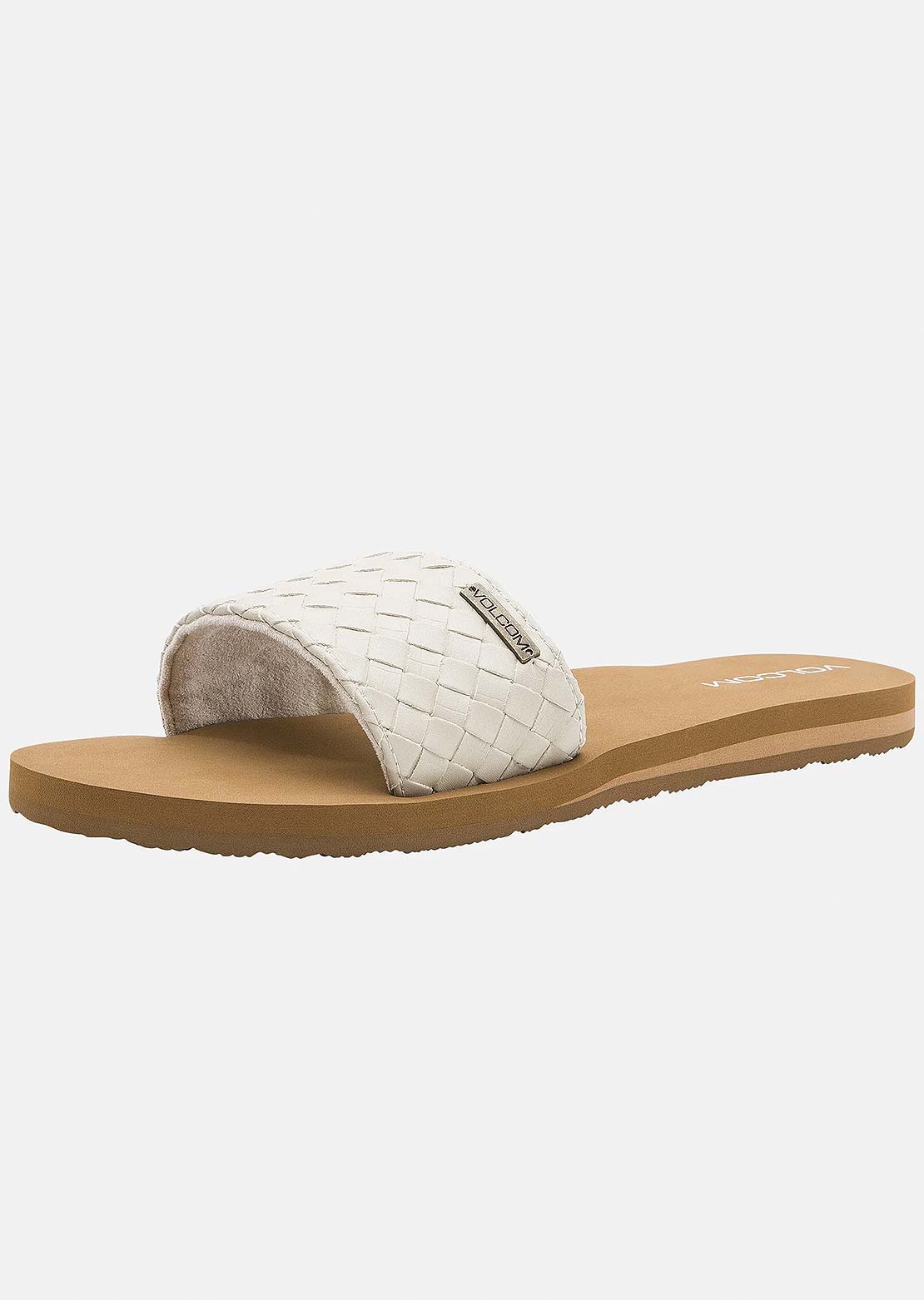 Volcom Women's Simple Braid Slides Cream