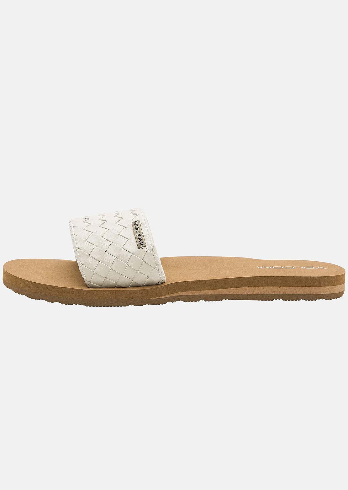 Volcom Women's Simple Braid Slides Cream