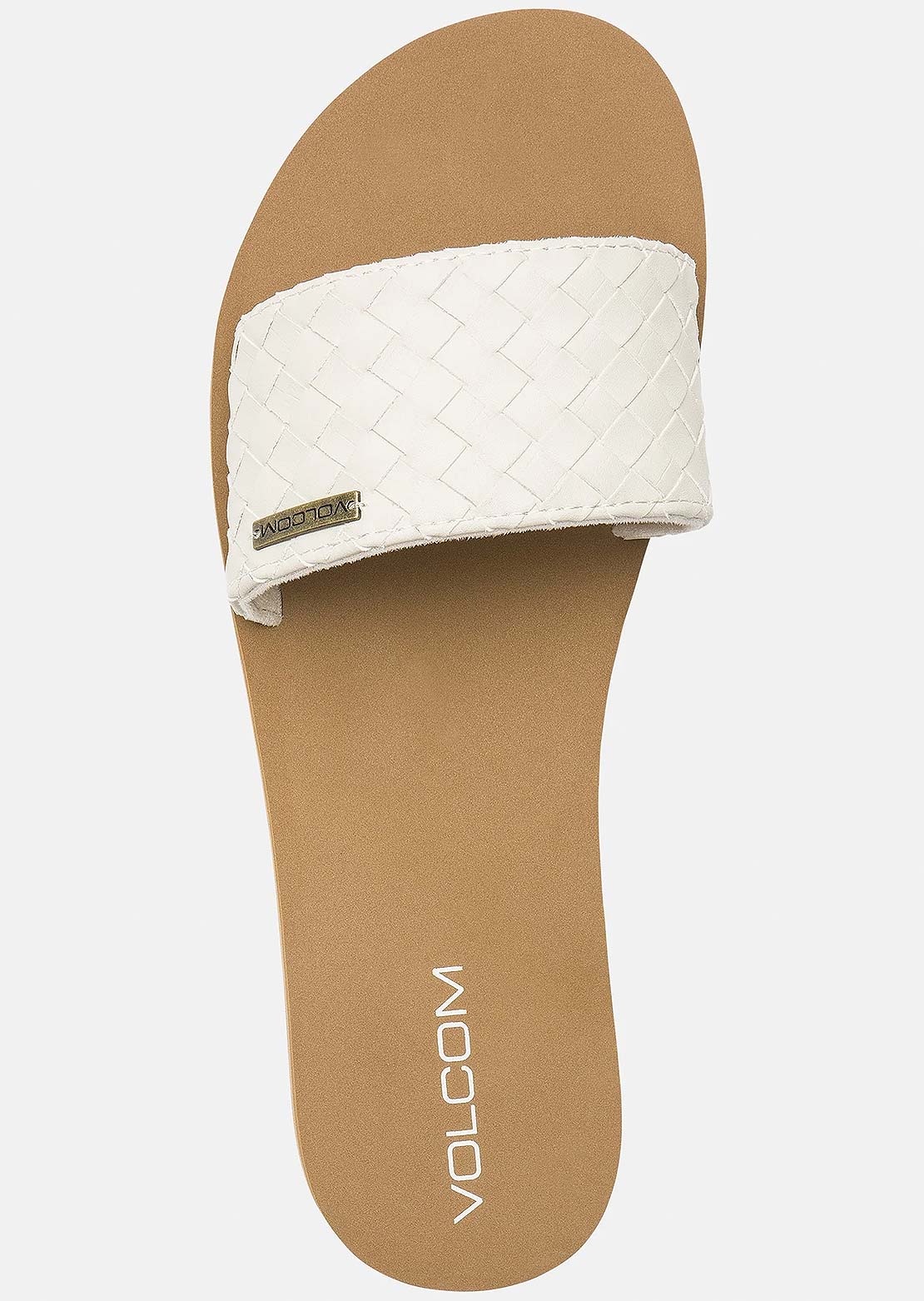 Volcom Women's Simple Braid Slides Cream