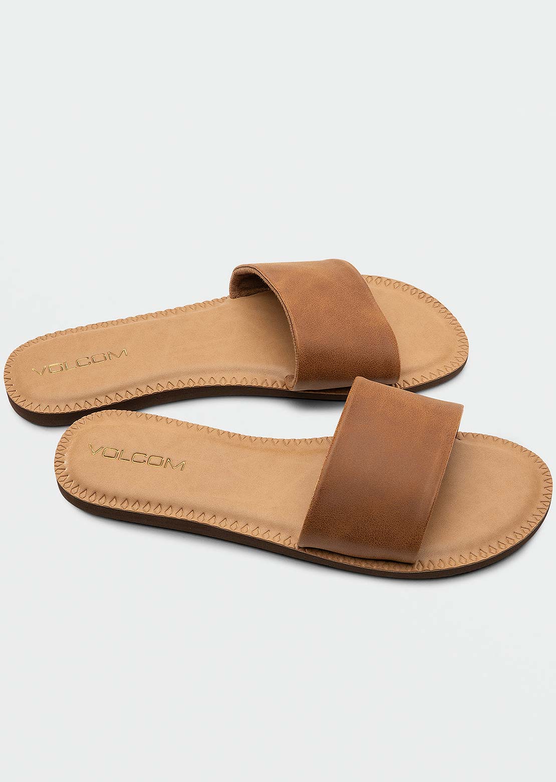 Volcom Women's Simple Slides Tan