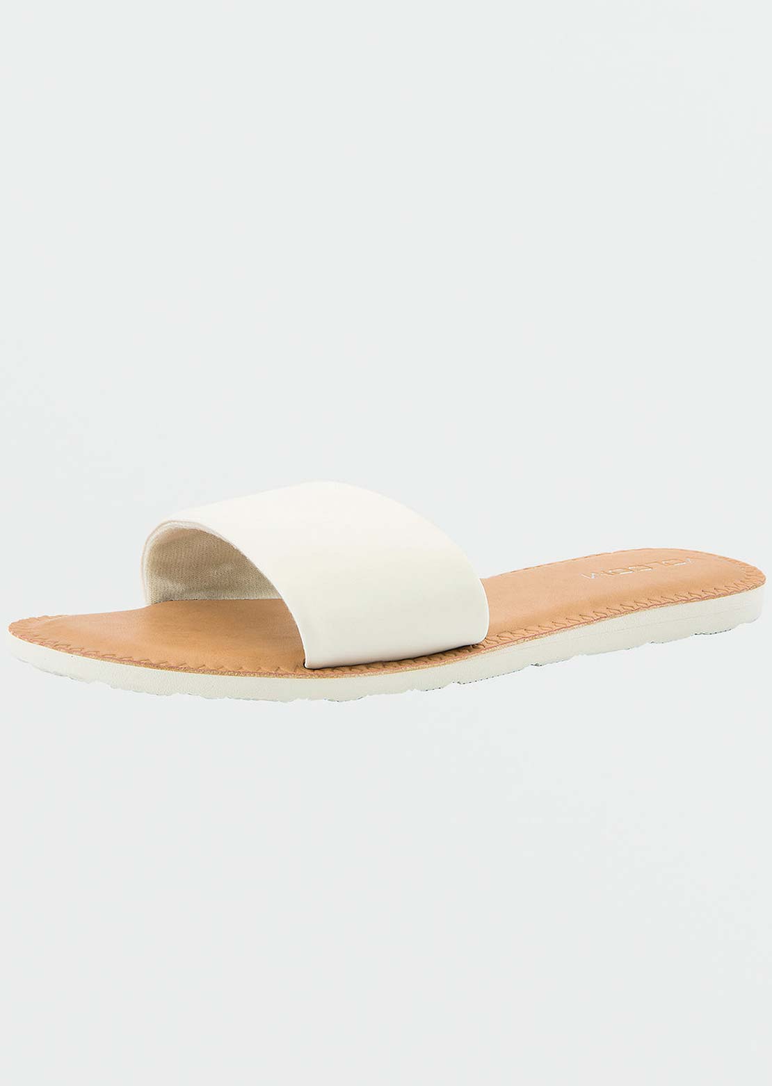 Volcom Women's Simple Slides White
