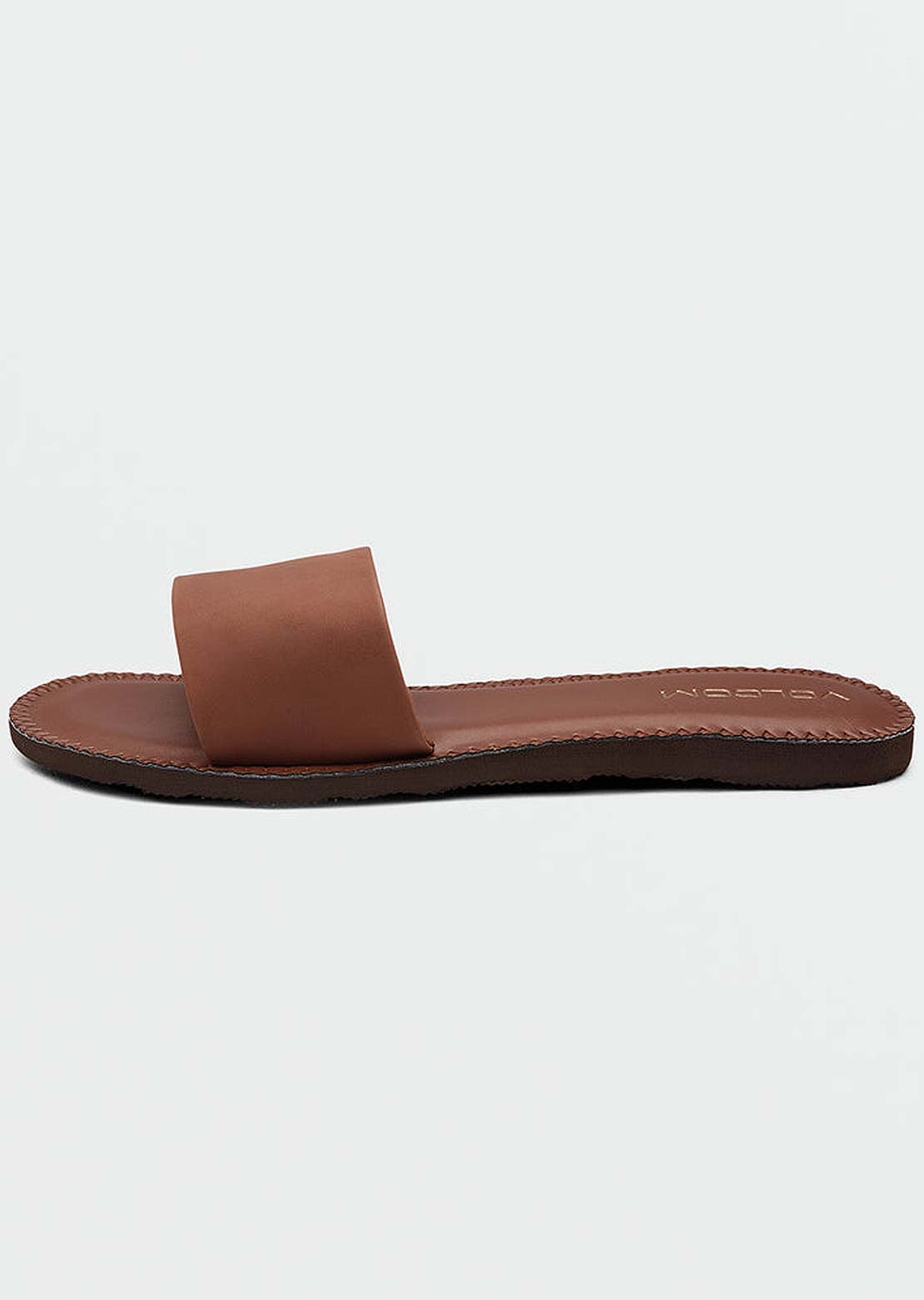 Volcom Women's Simple Slides Dark Chocolate