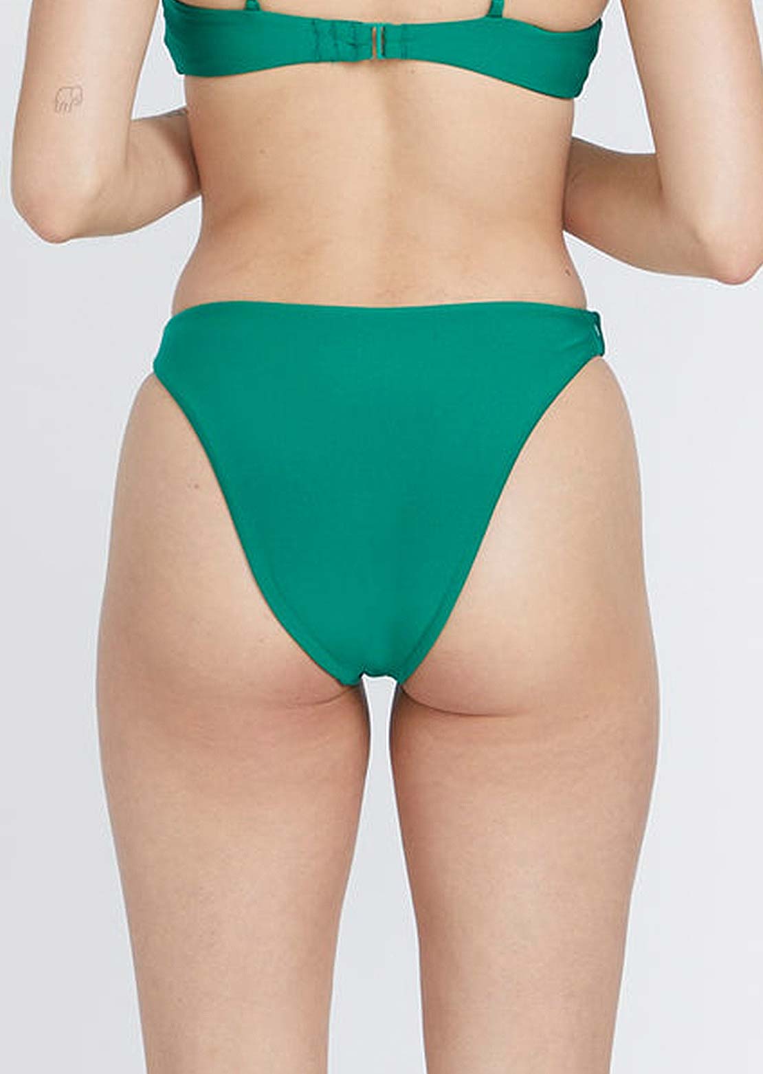 Volcom Women's Simply Seamless Skimpy Bottom Emerald Green