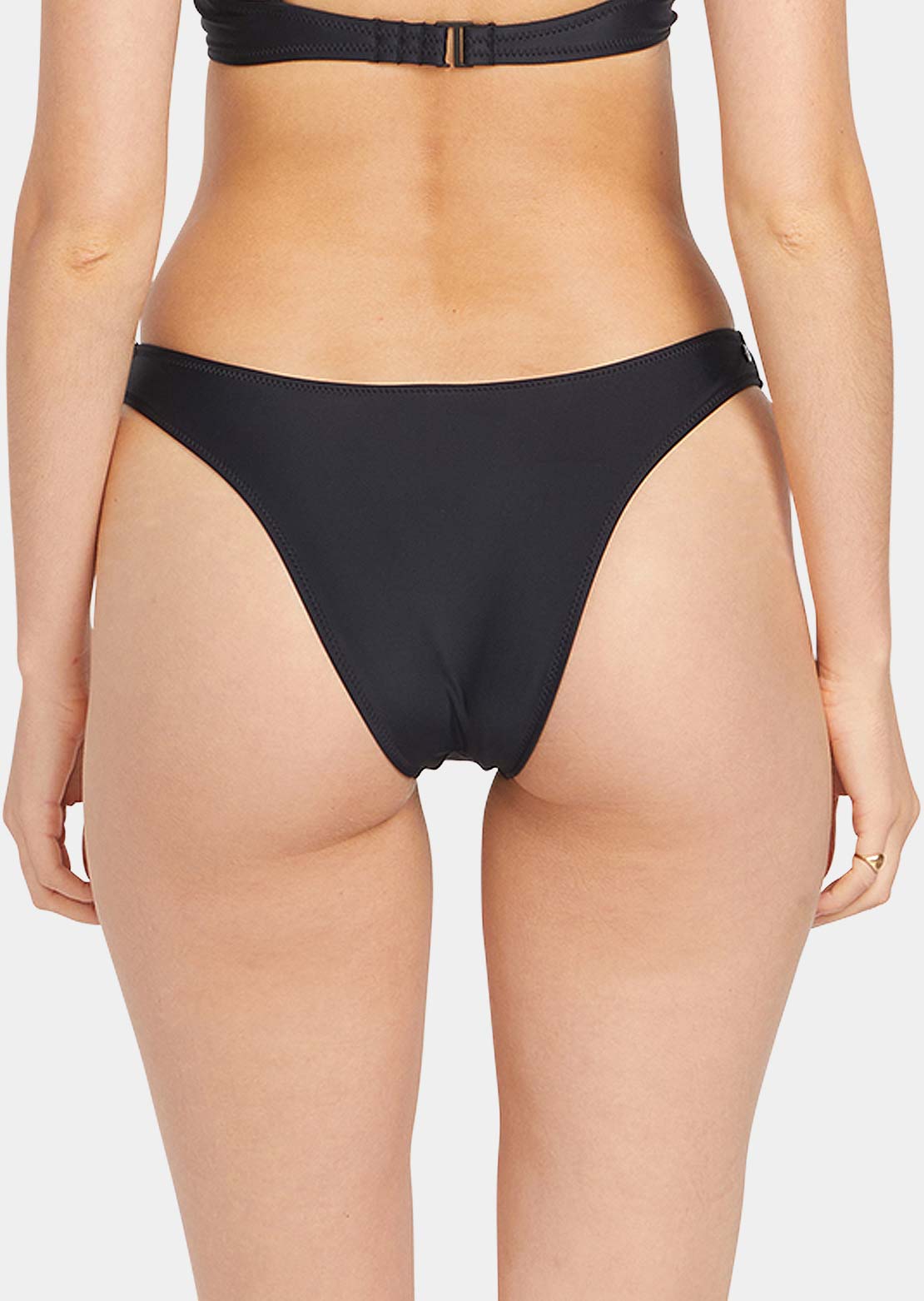 Volcom Women's Simply Solid V Bikini Bottom Black