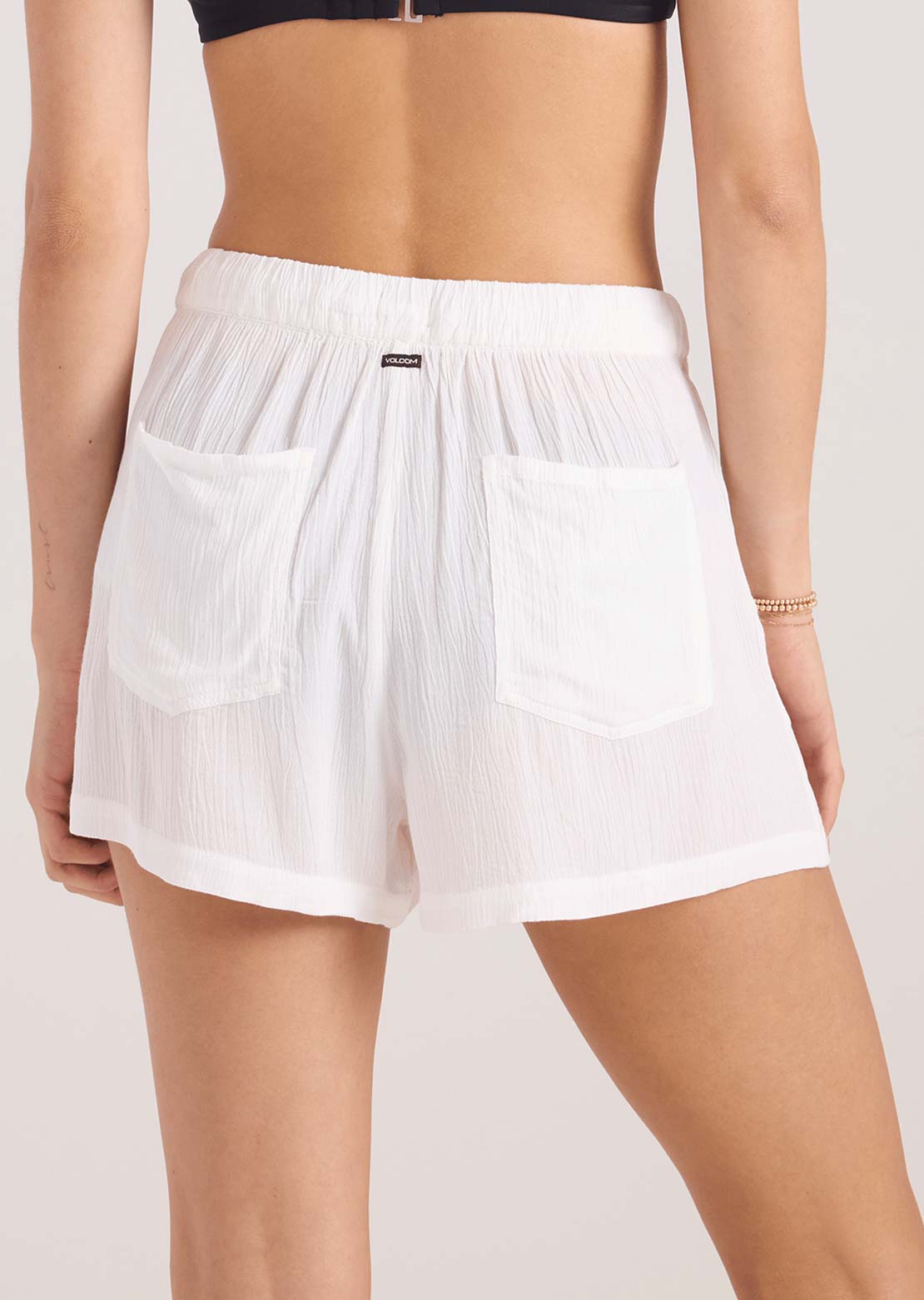 Volcom Women's Stone Shine VSC Shorts Star White