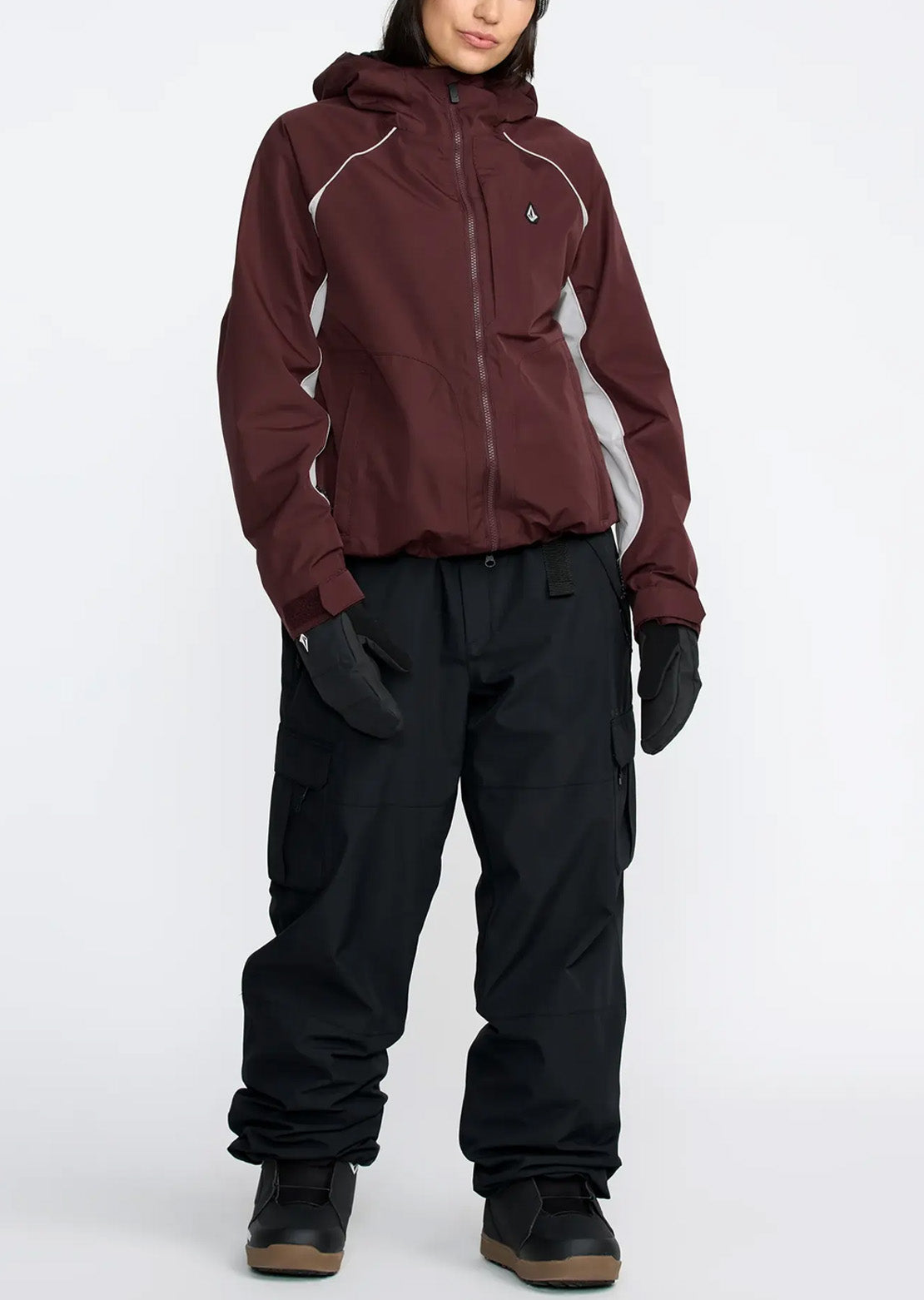 Volcom Women's Stone Smokeshow 20K Jacket Oxblood