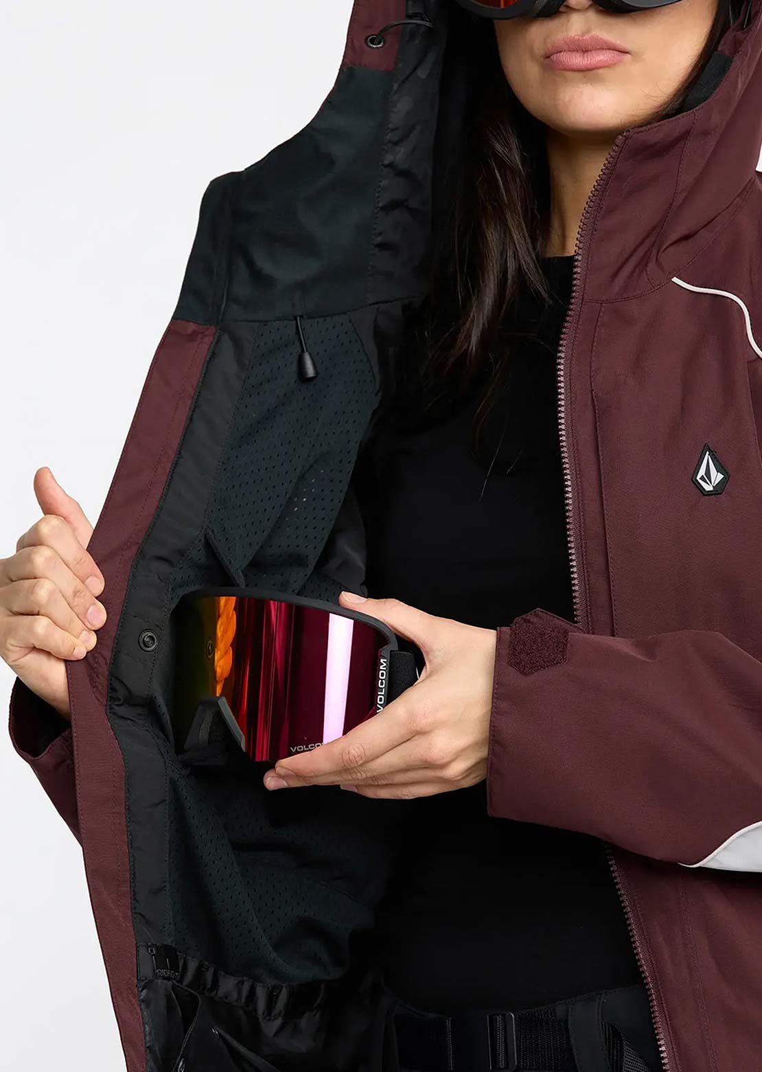 Volcom Women's Stone Smokeshow 20K Jacket Oxblood