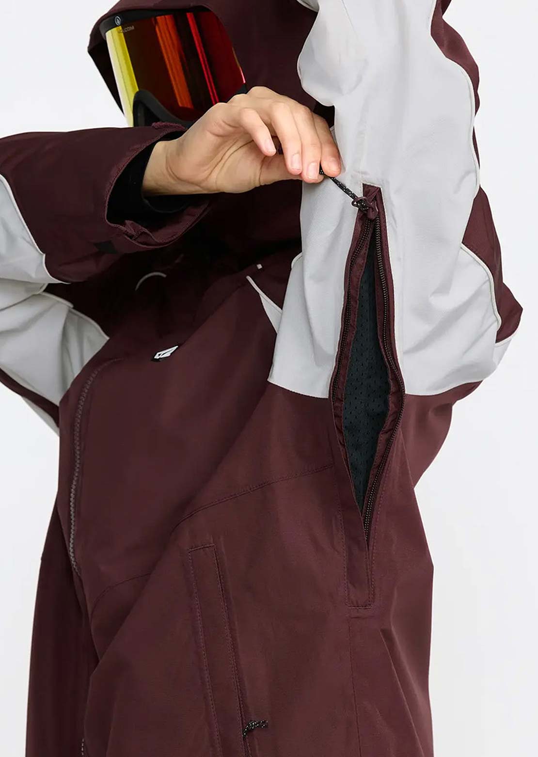 Volcom Women's Stone Smokeshow 20K Jacket Oxblood