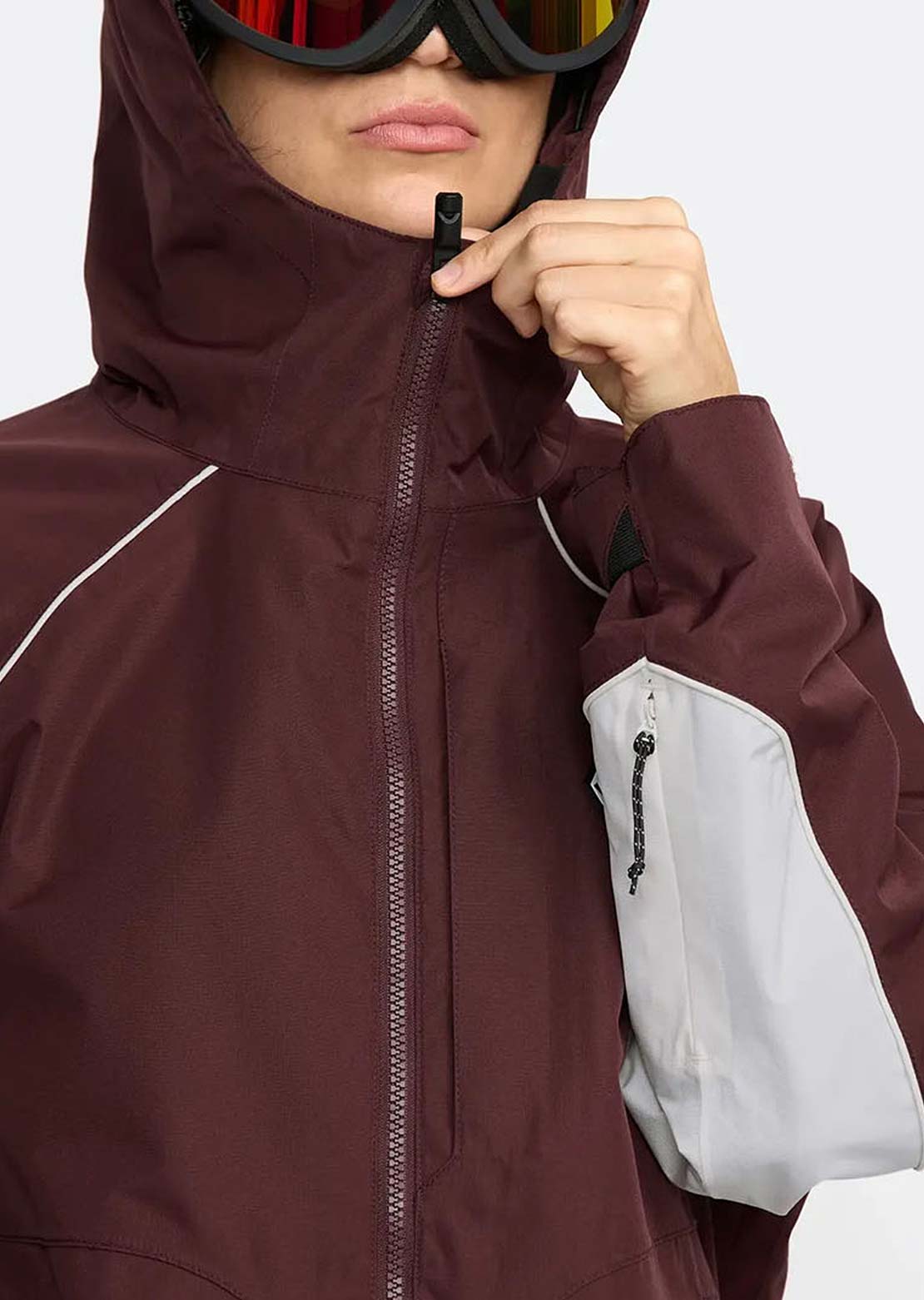 Volcom Women's Stone Smokeshow 20K Jacket Oxblood
