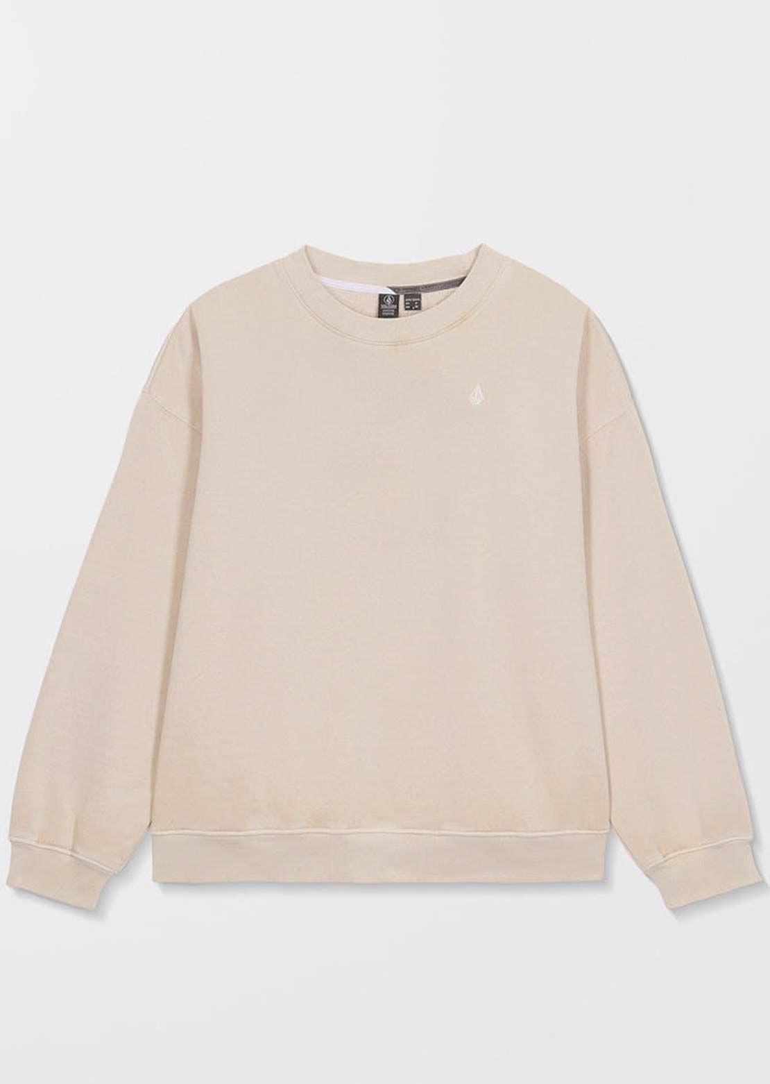 Volcom Women's Stone Soft Crewneck Sweatshirt Oat