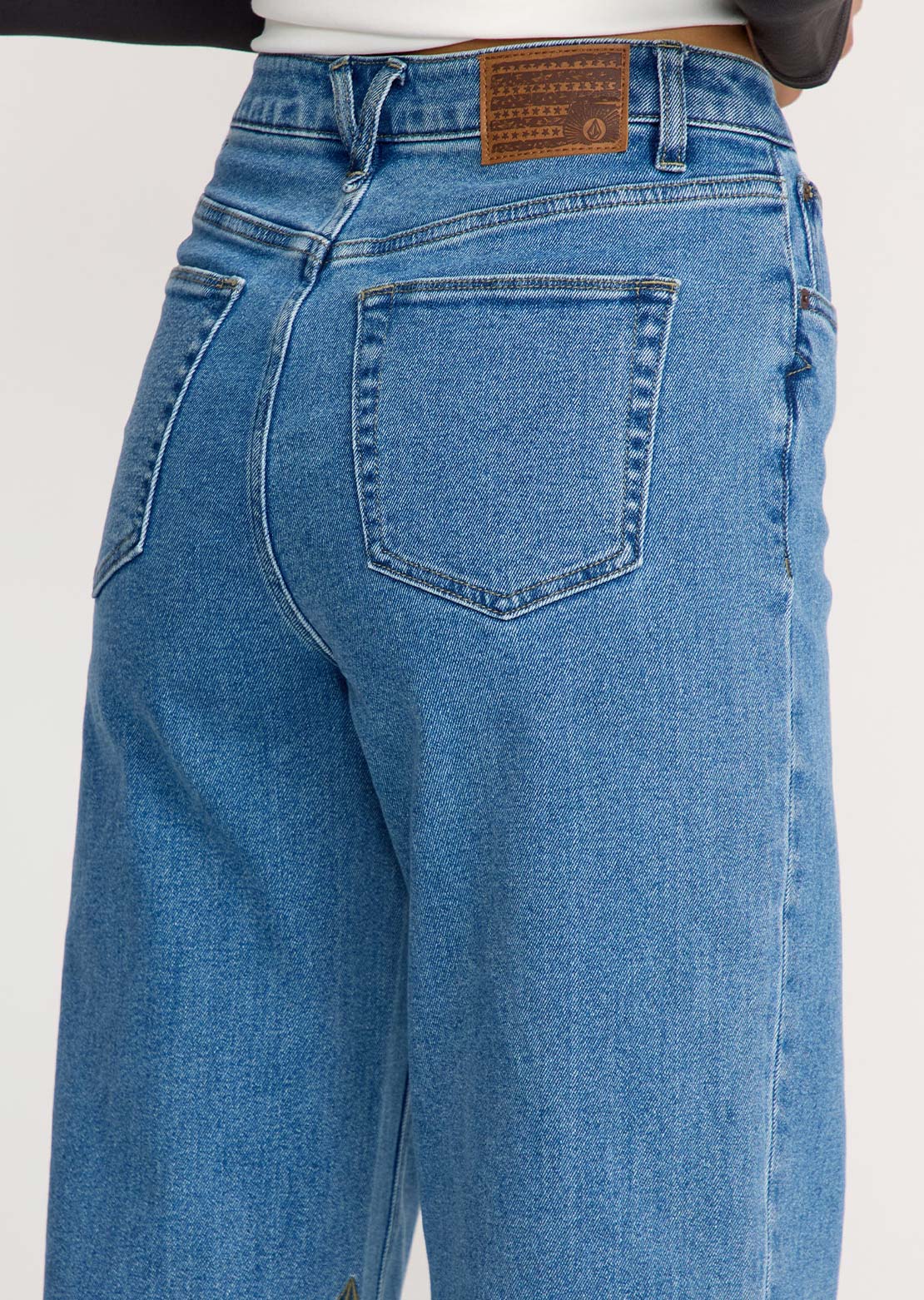 Volcom Women's Stoned BF Hirise Pant Deep River Blues