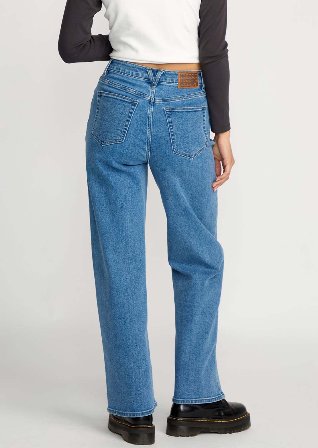 Volcom Women's Stoned BF Hirise Pant Deep River Blues
