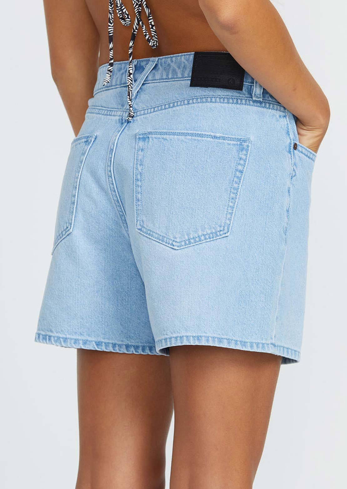 Volcom Women's Stoned BF Shorts Blue Bird