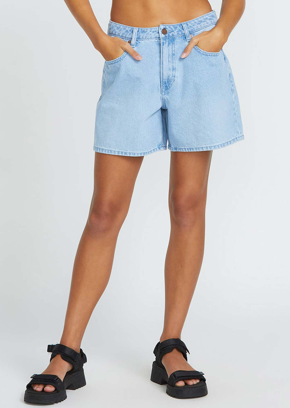 Volcom Women's Stoned BF Shorts Blue Bird