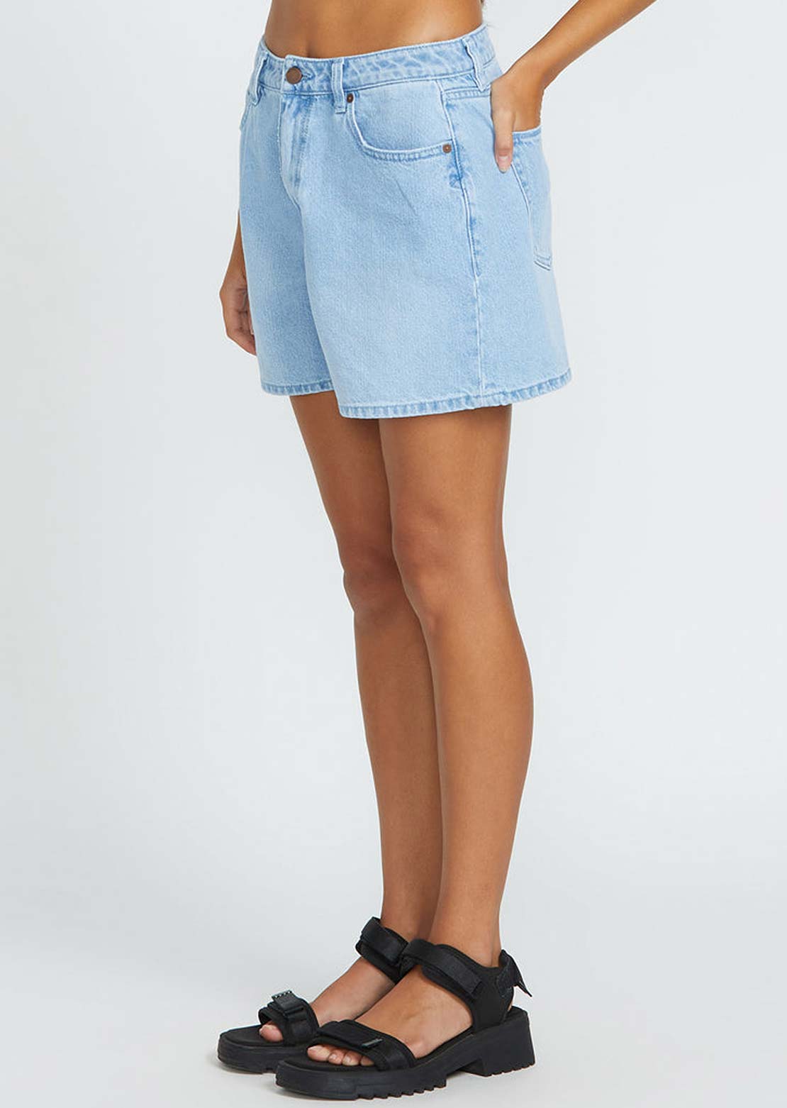 Volcom Women's Stoned BF Shorts Blue Bird